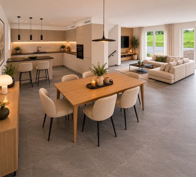 VILLA INDIVIDUELLE NEUVE-MOINS D'UN MILLION-15' DE BULLE ET FRIBOURG (2)