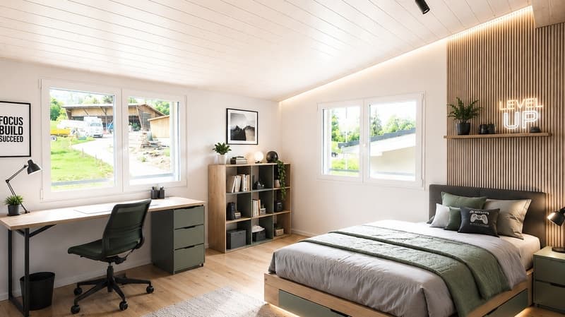 VILLA INDIVIDUELLE NEUVE-MOINS D'UN MILLION-15' DE BULLE ET FRIBOURG (3)