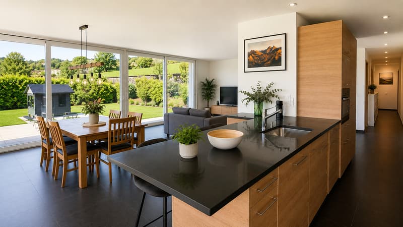 4,5 Zimmer - einzigartige Lage - Panoramablick - Garten - Terrasse (6)