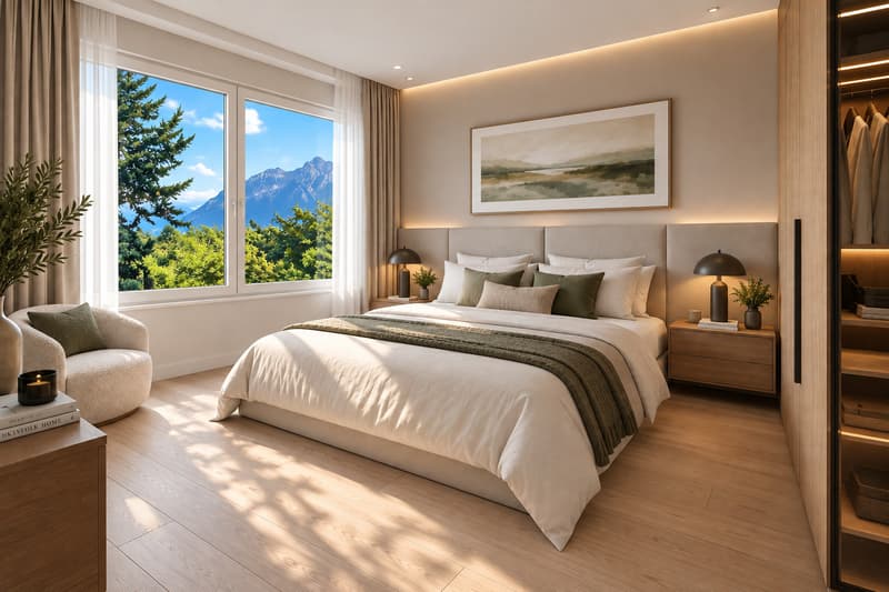 Chambre parentale avec dressing et salle d'eau