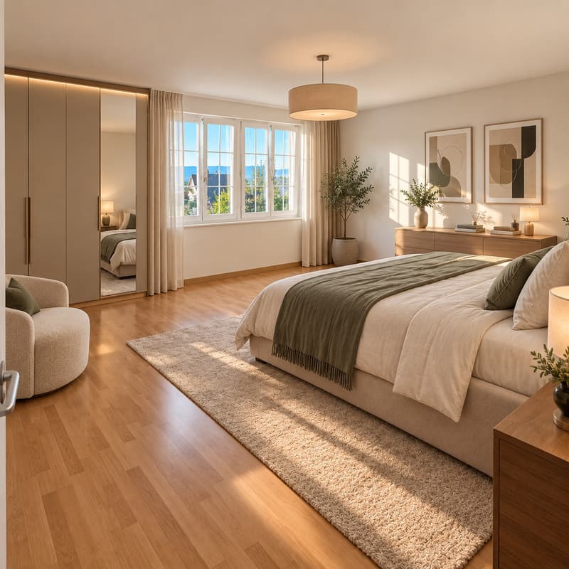 Grande chambre réaménagée