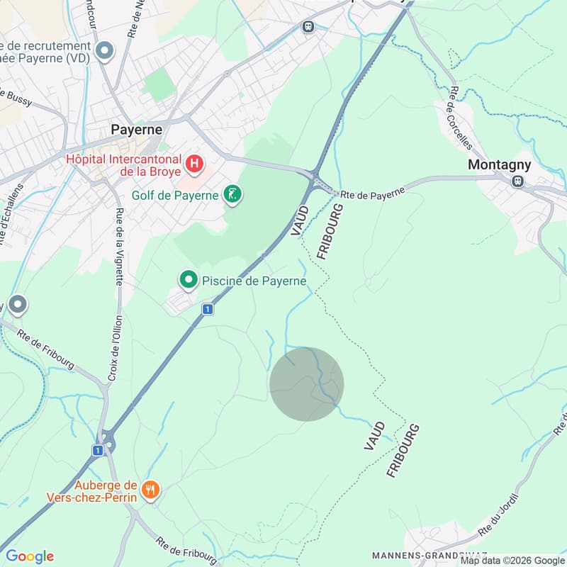 5' de Payerne - 20' de Fribourg-bus scolaire à 200m