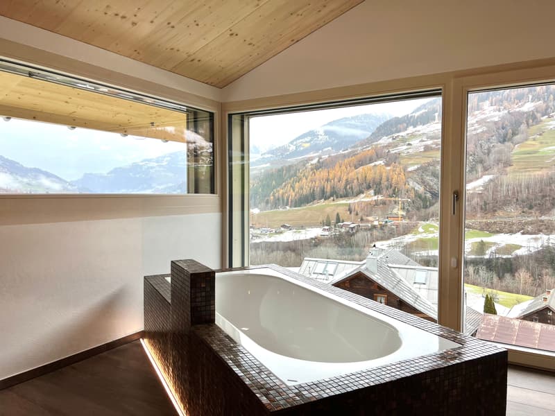 Newly built single-family house in Surcasti, Graubünden with panoramic view (3)
