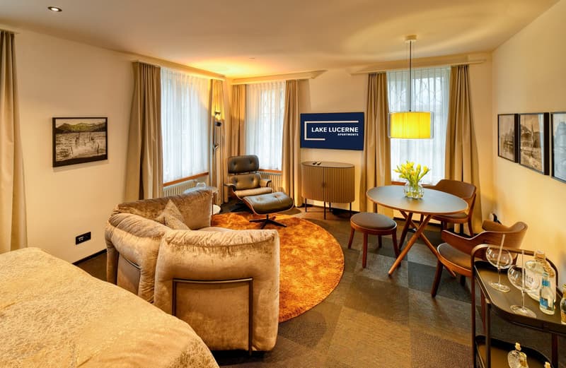 Appartement meublé exclusif dans la Villa Felsenau à Hergiswil sur le lac (5)