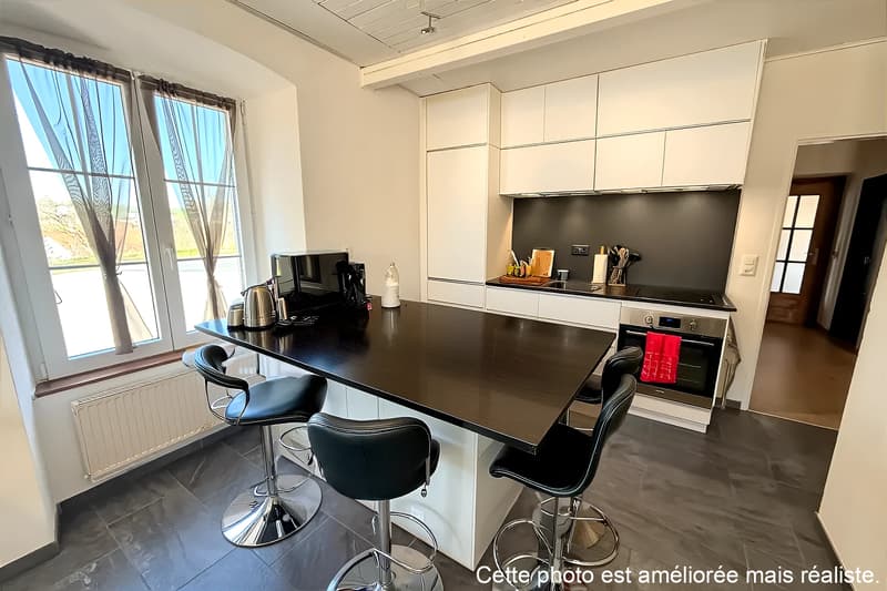 Charming semi-detached house with 4 rooms, terrace, vaulted cellar and garage in Grandfontaine (5)