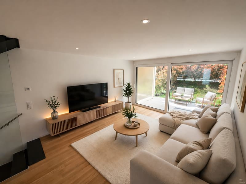 Prächtiges helles Dreifachhaus mit 4.5 Zimmern und Terrasse in Porrentruy (1)