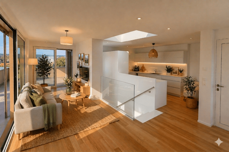 Magnificent duplex with large 32 m² terrace, bright and modern (1)