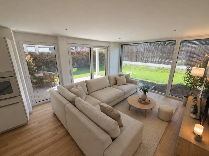 Beautiful bright triplex of 4.5 rooms with terrace in Porrentruy (1)