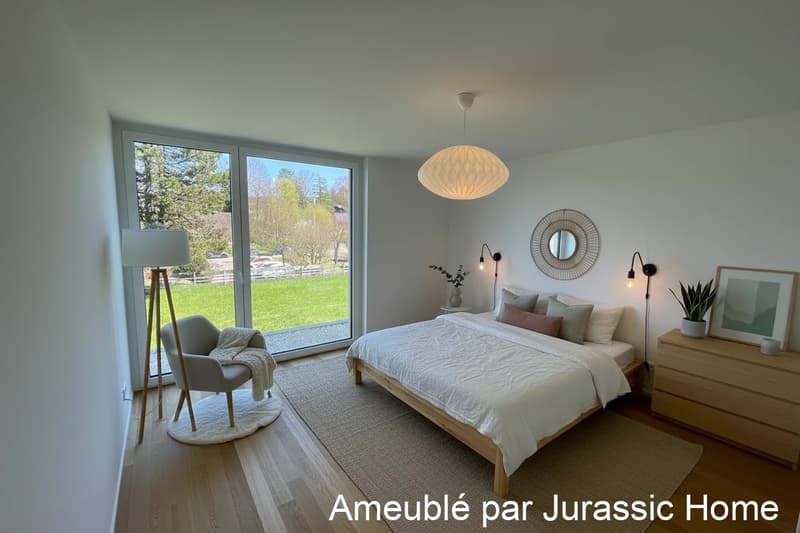 Beautiful bright triplex of 4.5 rooms with terrace in Porrentruy (5)