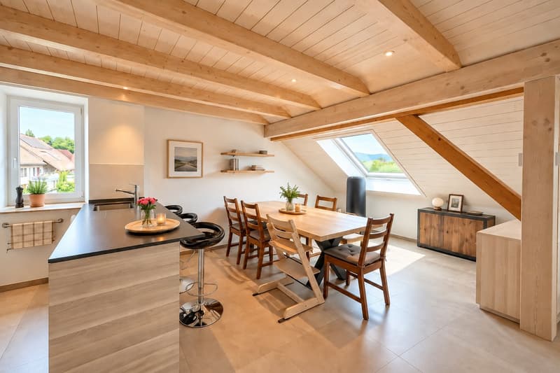 Lumineux Loft en attique de 4.5 pièces à Alle (3)