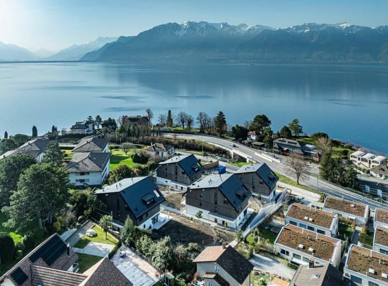Attique neuf contemporain avec une magnifique vue lac & montagnes - Belle hauteur sous plafond (3)