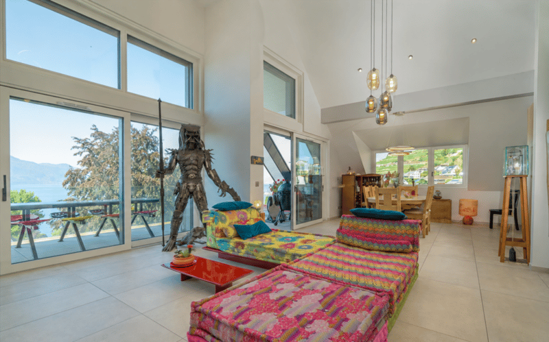 Attique neuf contemporain avec une magnifique vue lac & montagnes - Belle hauteur sous plafond (5)