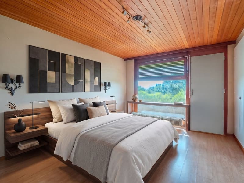 Projection IA chambre parentale
