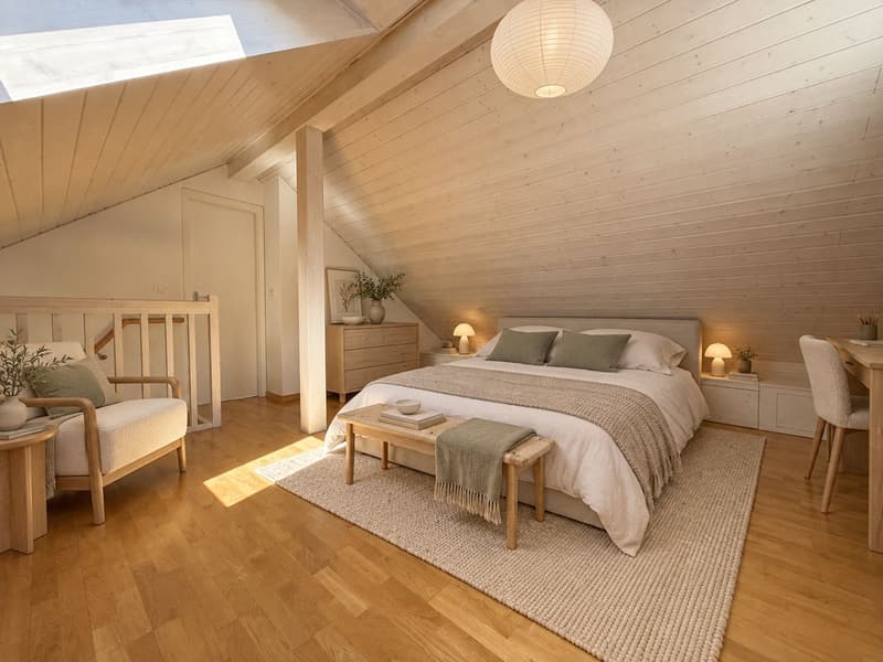 Chambre 3 à l'étage.