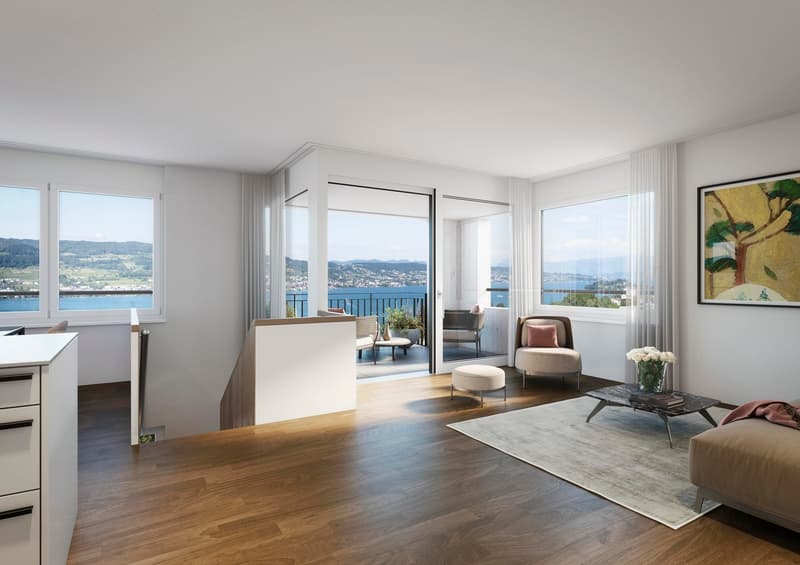 Unique maisonette apartment with spectacular lake and Alpine views (1)