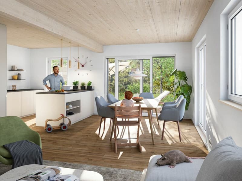 Neubau: 5½-Zimmer-Reihenmittelhaus in ökologischer Holzbauweise Kopie Kopie (2)