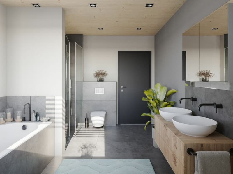 Neubau: 5½-Zimmer-Doppelhaushälfte in ökologischer Holzbauweise (6)