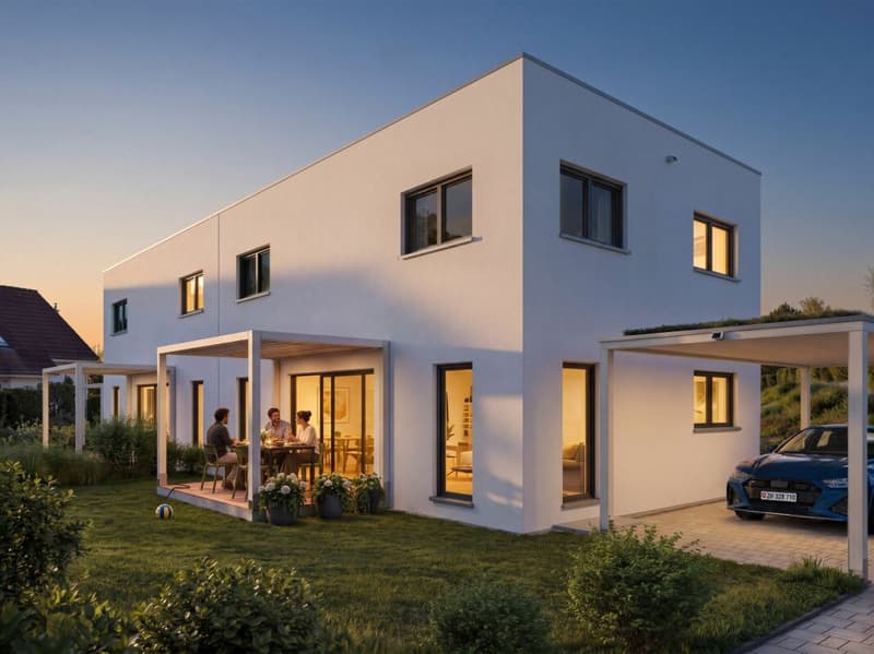 Neubau: 5½-Zimmer-Doppelhaushälfte in ökologischer Holzbauweise (7)