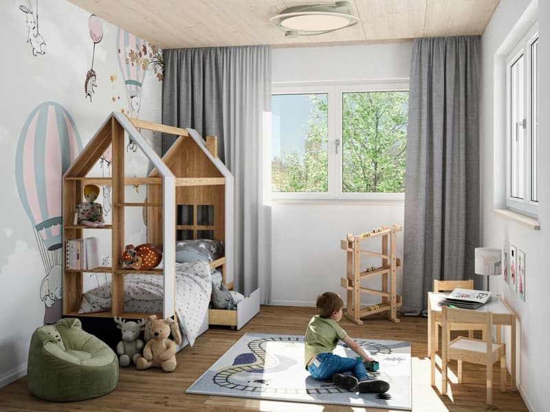 Neubau: 5½-Zimmer-Reiheneckhaus in ökologischer Holzbauweise (4)