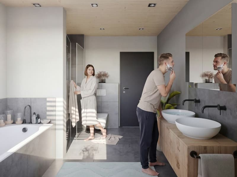 Neubau: 5½-Zimmer-Reiheneckhaus in ökologischer Holzbauweise (3)
