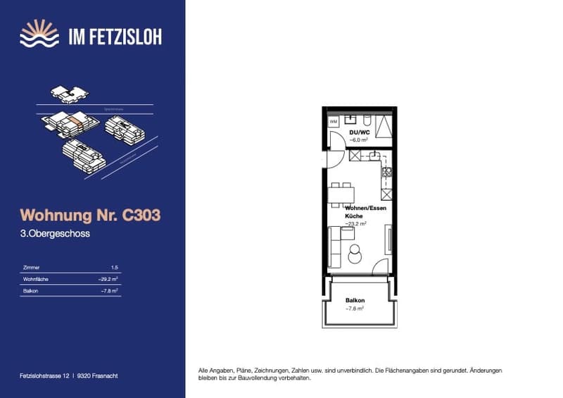 Charmante 1.5 Zimmer Neubauwohnung (3)