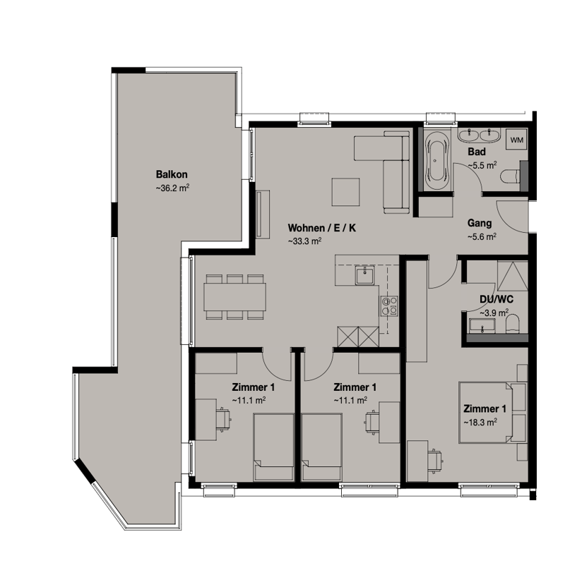 Appartamento moderno 4.5 locali con terrazza spaziosa a Kreuzlingen (13)