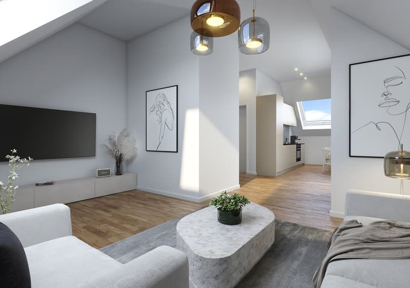 Neubauprojekt –2.5 Zimmer-Dachwohnung zu vermieten (1)