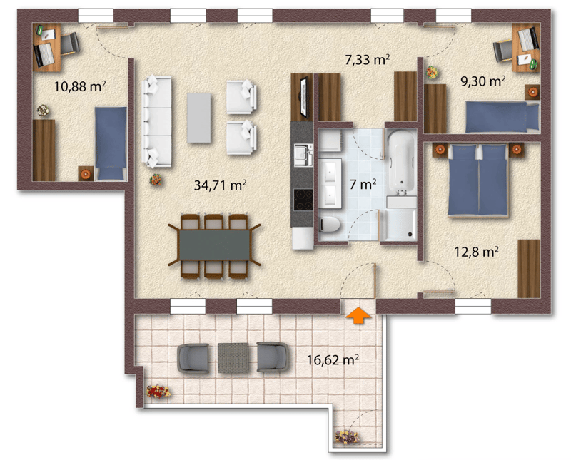 Charmante 4.5-Zimmer-Wohnung im Erdgeschoss in Heiden (12)