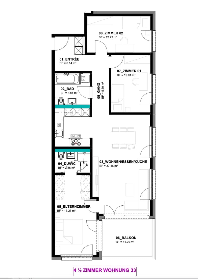 Gemütliche und grosszügige 4.5 Zimmer-Wohnung (11)