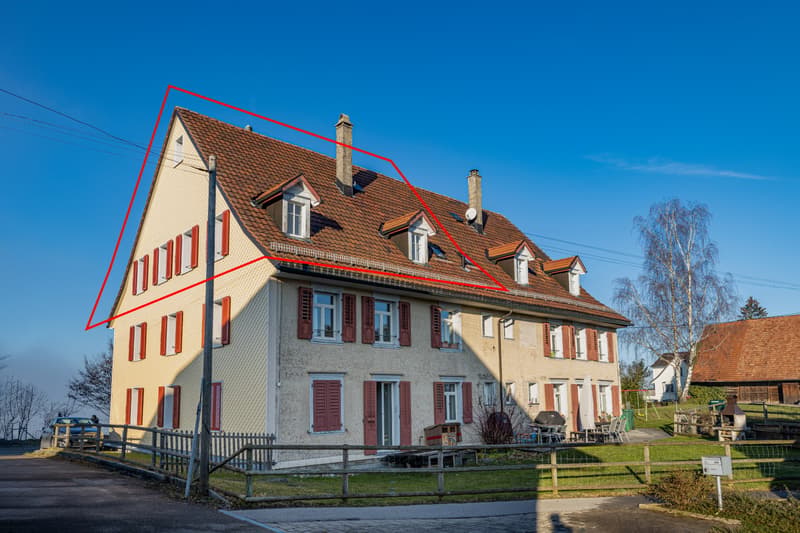 Bel appartement 4 pièces sur la colline du village de Wittenbach (12)