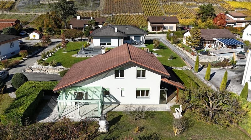 Magnificent individual villa with panoramic views of the mountains in Conthey (11)