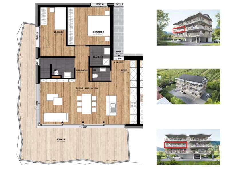 New 3.5-room apartment with balcony and beautiful view in Leytron (3)