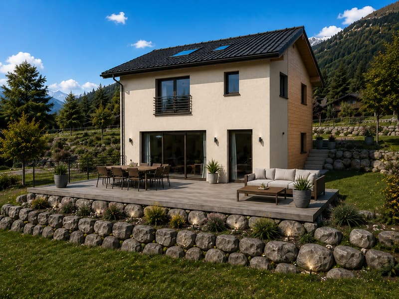 Magnifique chalet en construction (6)