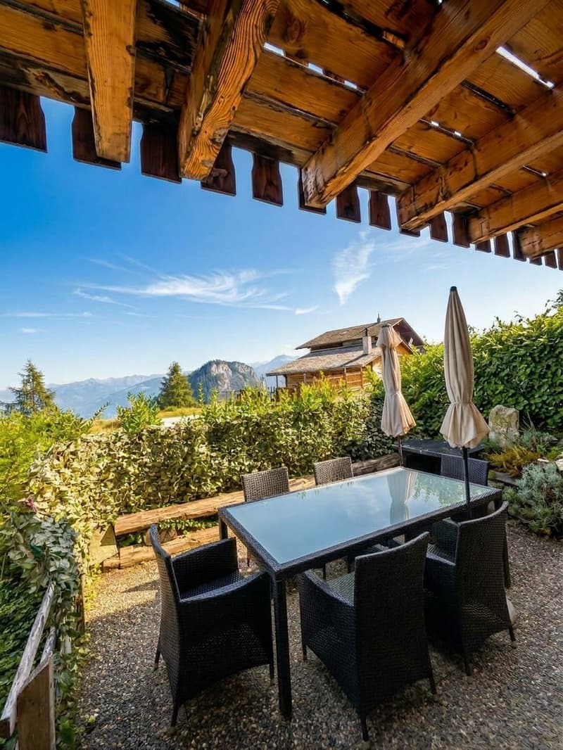Chalet chaleureux de 4,5 pièces avec vue et garage à Chamoson (7)