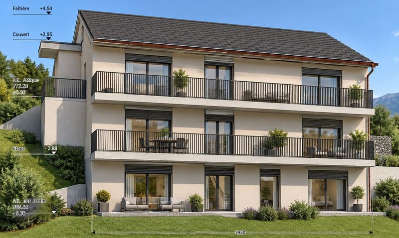 Appartement de 3.5 pièces-Jardin de Chelin-une résidence intimiste de 6 logements (1)
