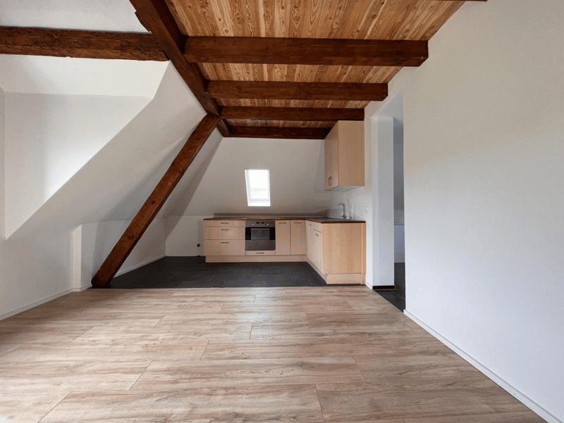 Appartement mansardé stylé avec hauts plafonds – modernisé & situé au centre (2)