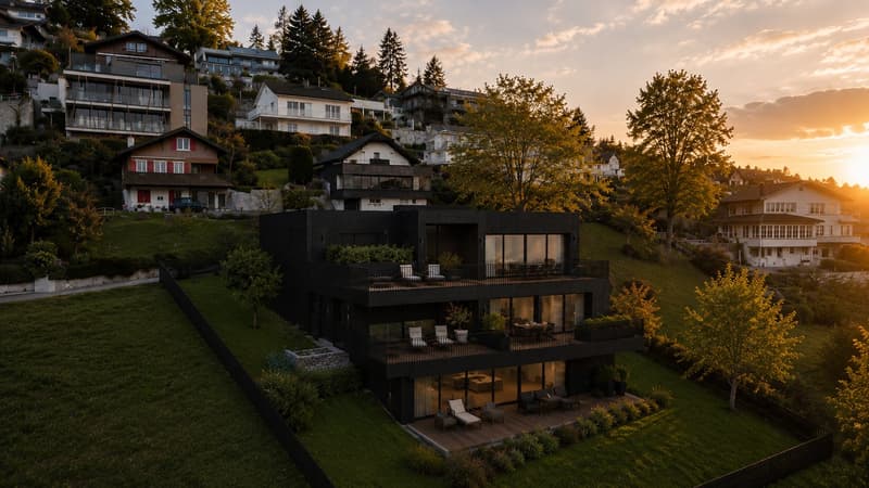 Exclusive new apartment with single-family house character and unobstructable lake and mountain view (6)