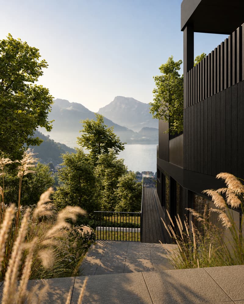 Exclusive new apartment with single-family house character and unobstructable lake and mountain view (5)