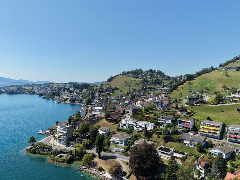 Wohnen in Weggis mit privatem Seeanstoss – attraktive Terrassenwohnung am Vierwaldstättersee (10)