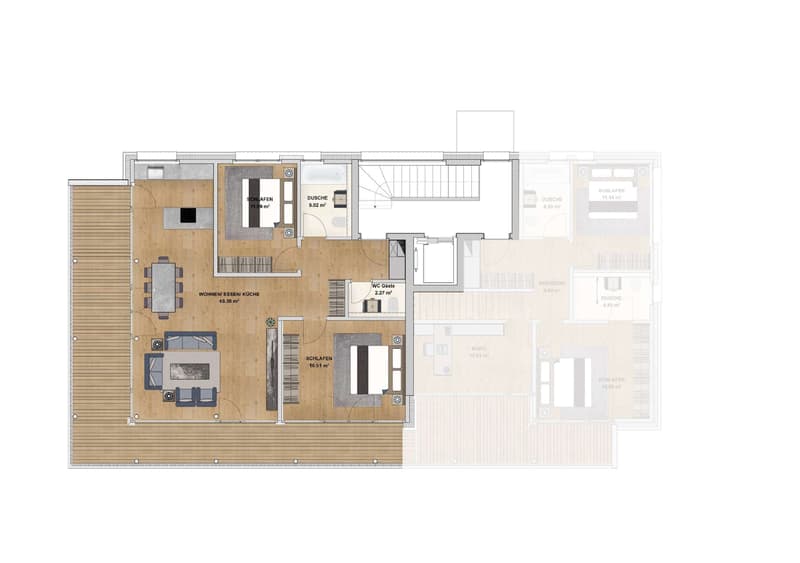 3.5-room Minergie apartment with large balcony for rent in Reinach (10)