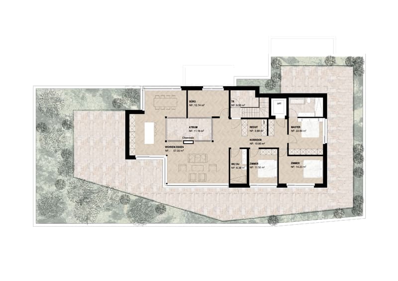 Exclusive attic living above the roofs of Reinach, Sonnenberg (2)