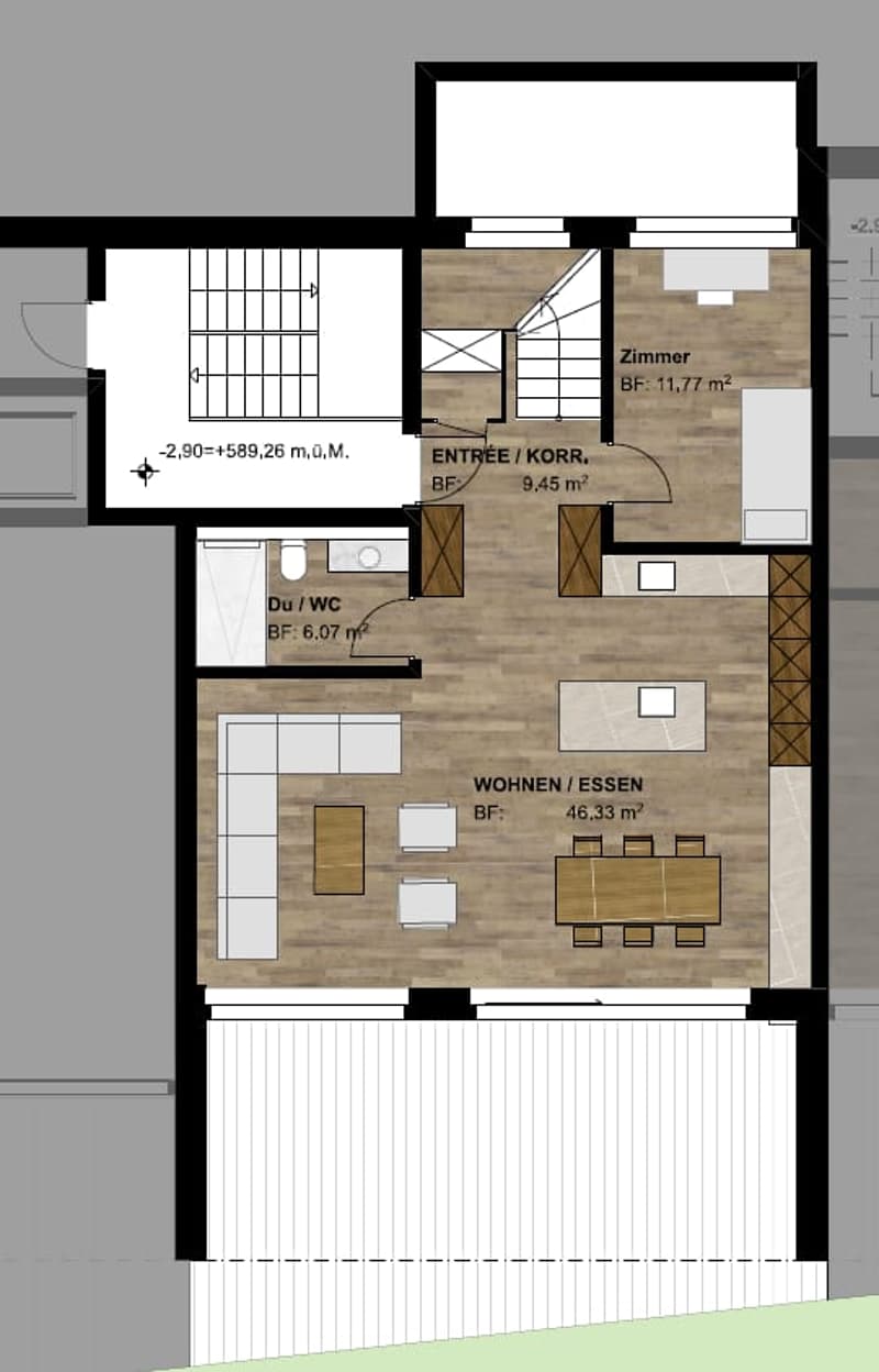 5.5-room maisonette with house character in a privileged sunny location (3)