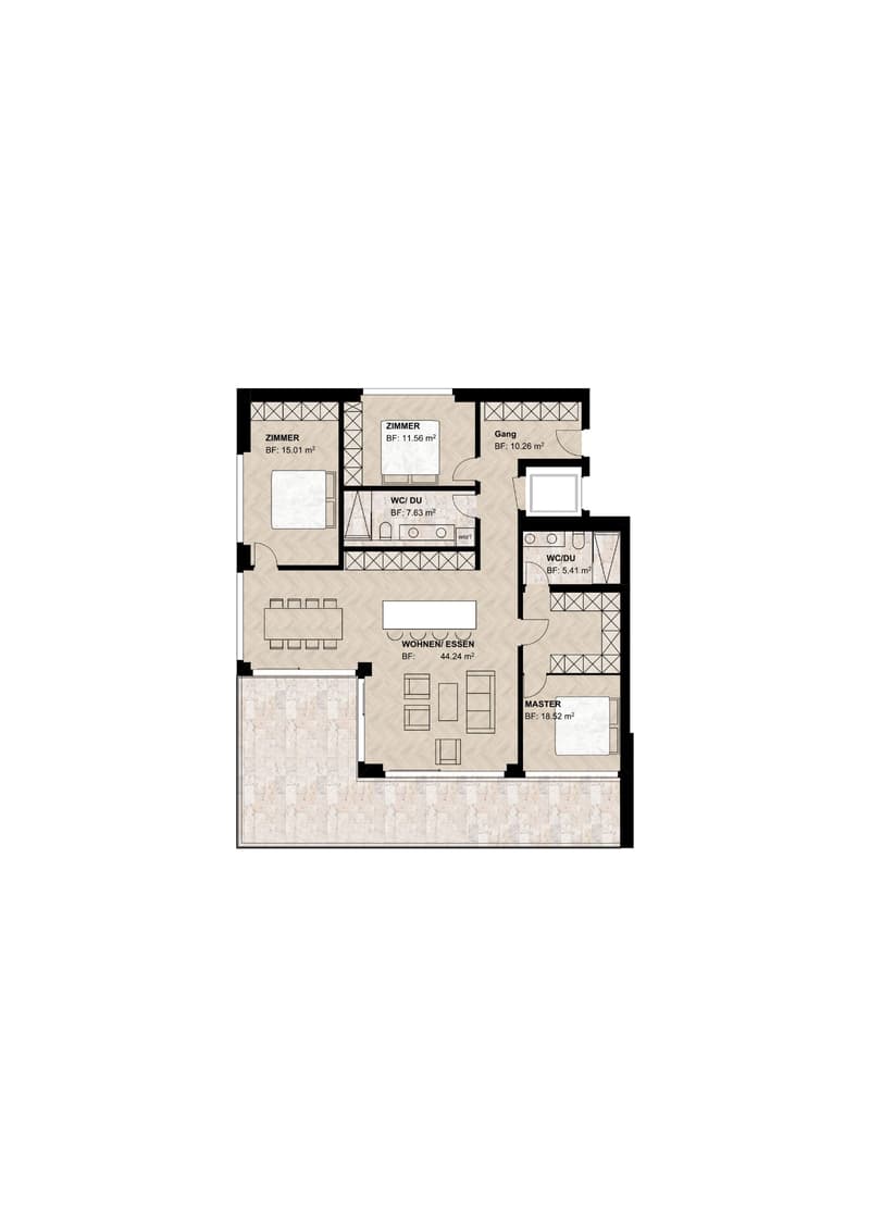 4.5-Zimmer Neubauwohnung mit Weitsicht in Reinach AG (7)