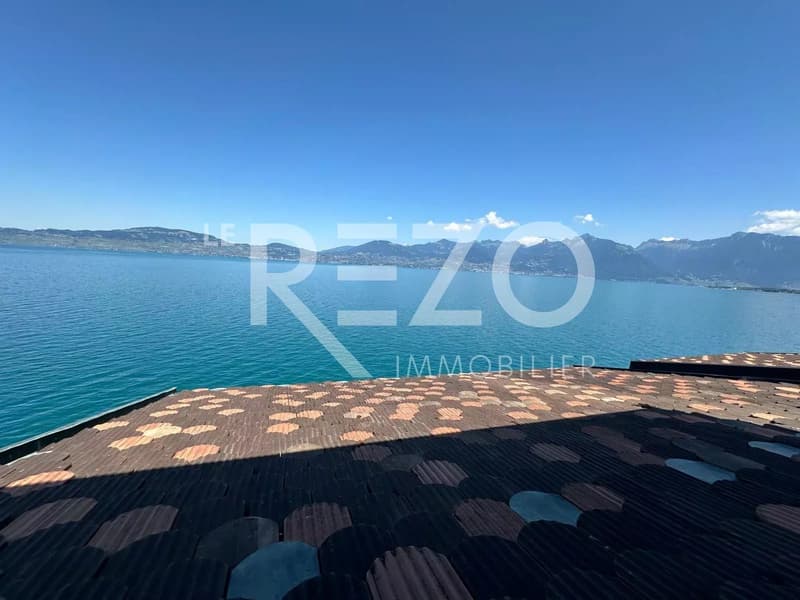 Bel appartement en attique avec accès direct au Lac Léman ? Rénové avec goût (2)