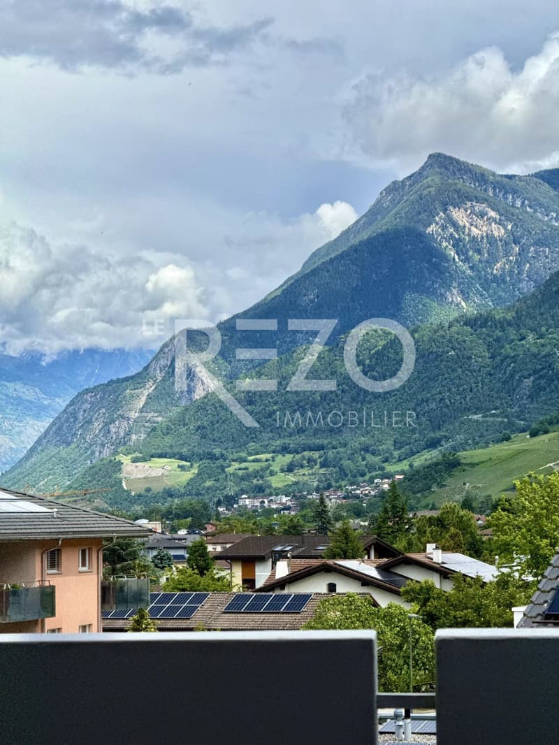 Bright 4.5-room apartment with large balcony facing south - Grône (12)