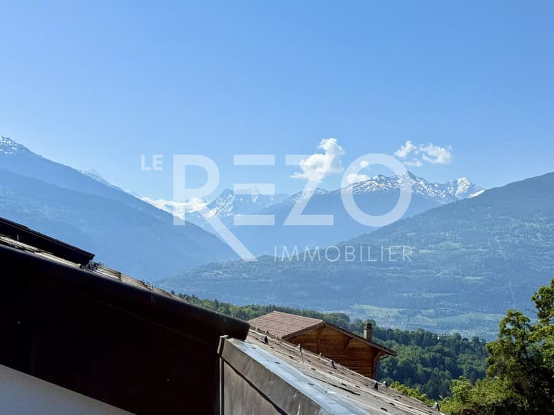 Spacious attic of 6.5 rooms with terrace and panoramic view - Savièse (10)
