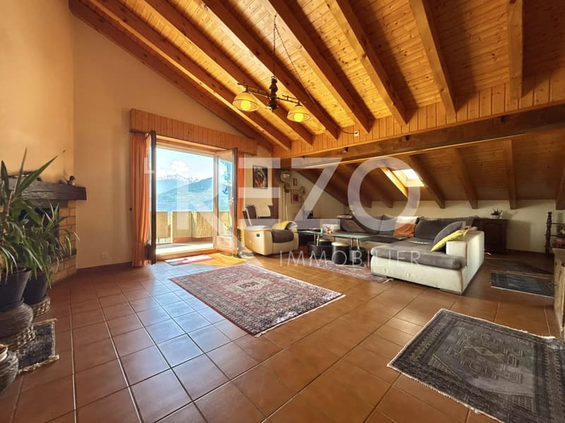 Spacious attic of 6.5 rooms with terrace and panoramic view - Savièse (3)