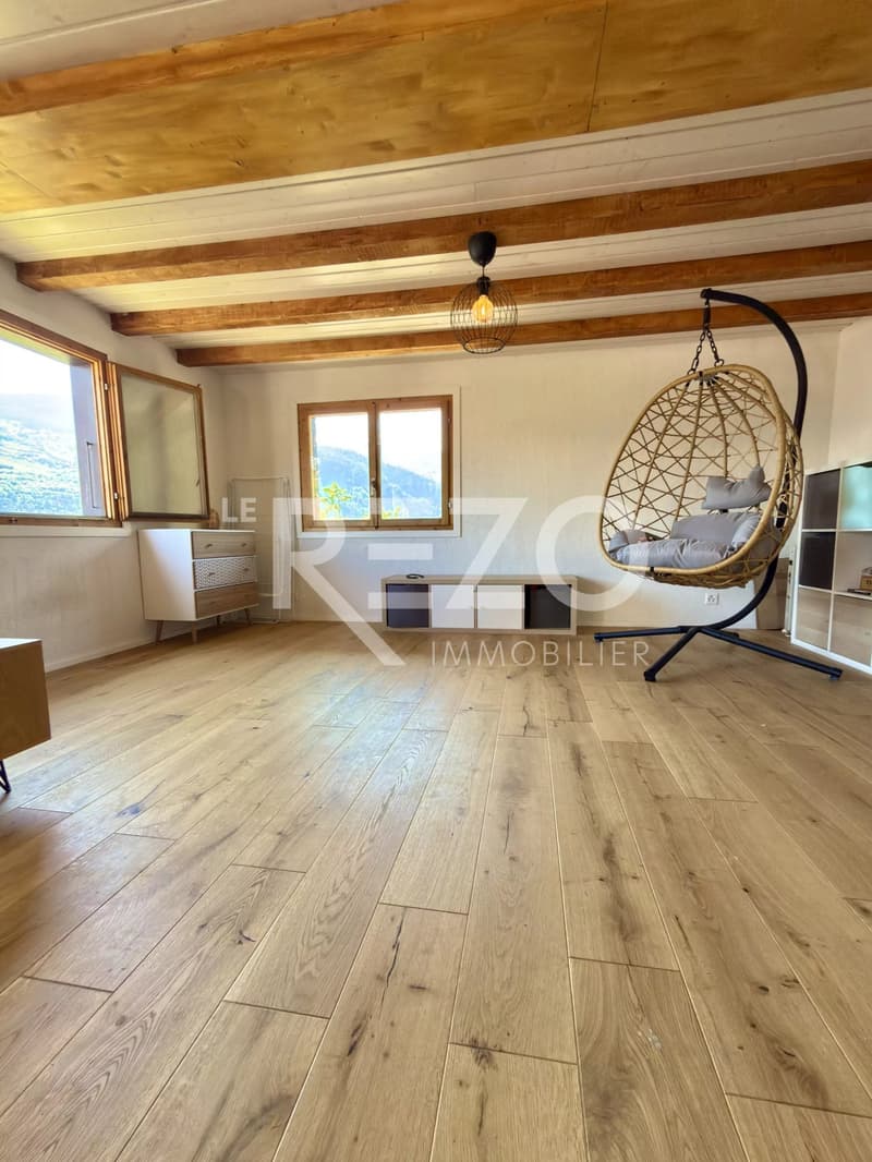 Maison de village avec superbe vue panoramique. Vex, Val d'Hérens (5)