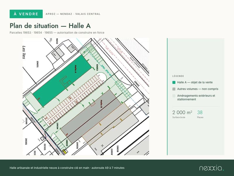Halle artisanale et industrielle neuve 2 000 m² Aproz (Nendaz) (2)