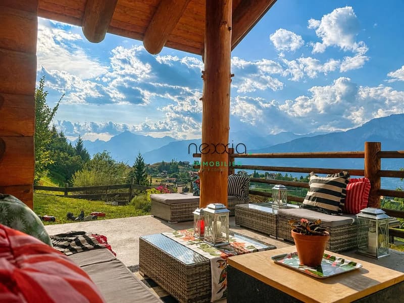 Magnifique chalet avec vue panoramique à Nax (2)